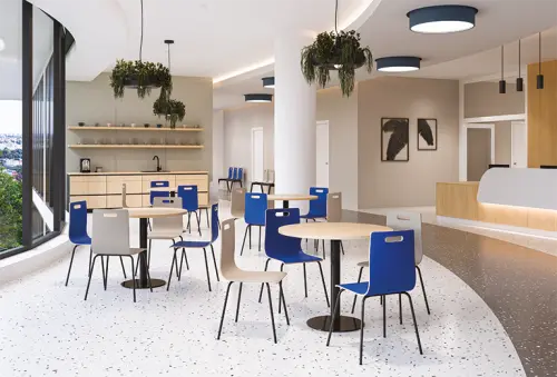 MEGAN jídelní židle červená, kostra černá